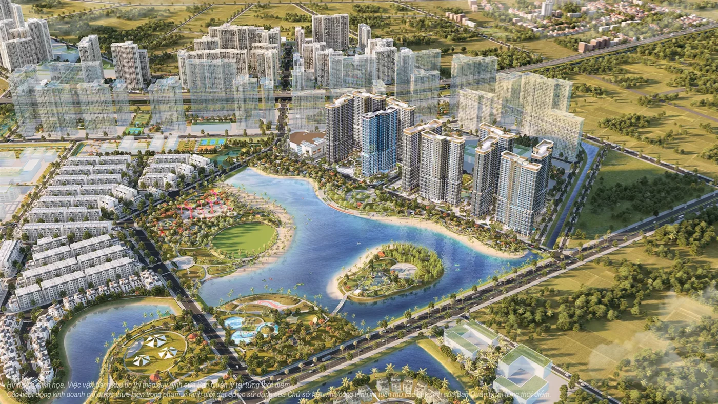 The Beverly phối cảnh tổng thể view công viên